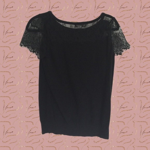 Loft Lace Sleeve Top - Picture 3 of 4